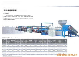 溫州市華東機(jī)械廠 塑料拉絲機(jī)產(chǎn)品列表